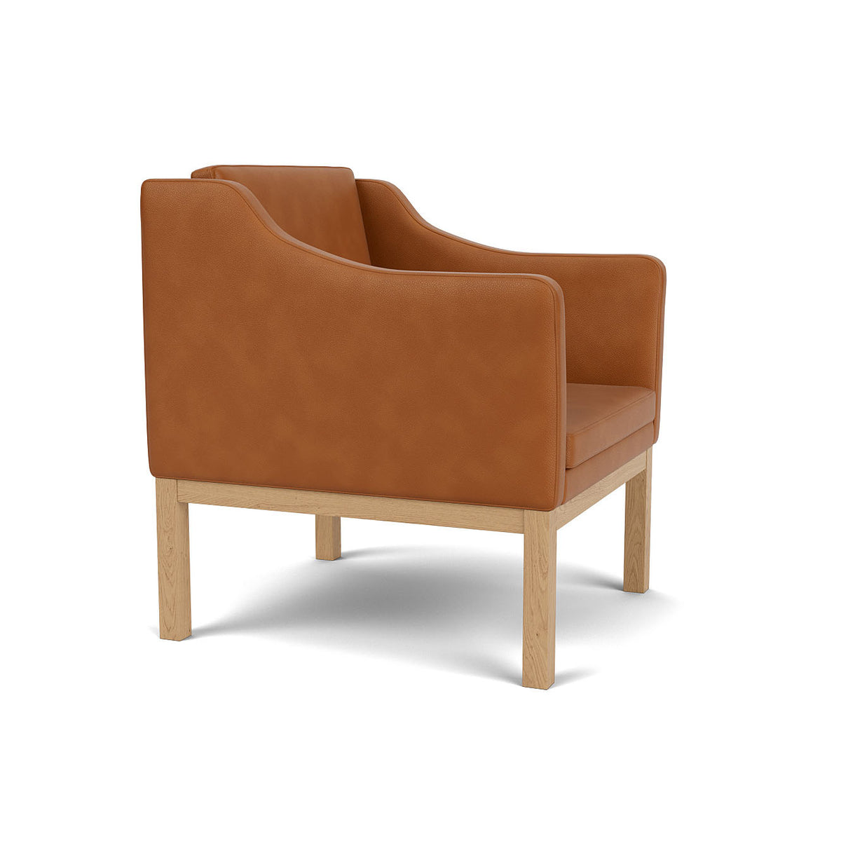 L46 - MK155 - Lænestol - Cognac læder