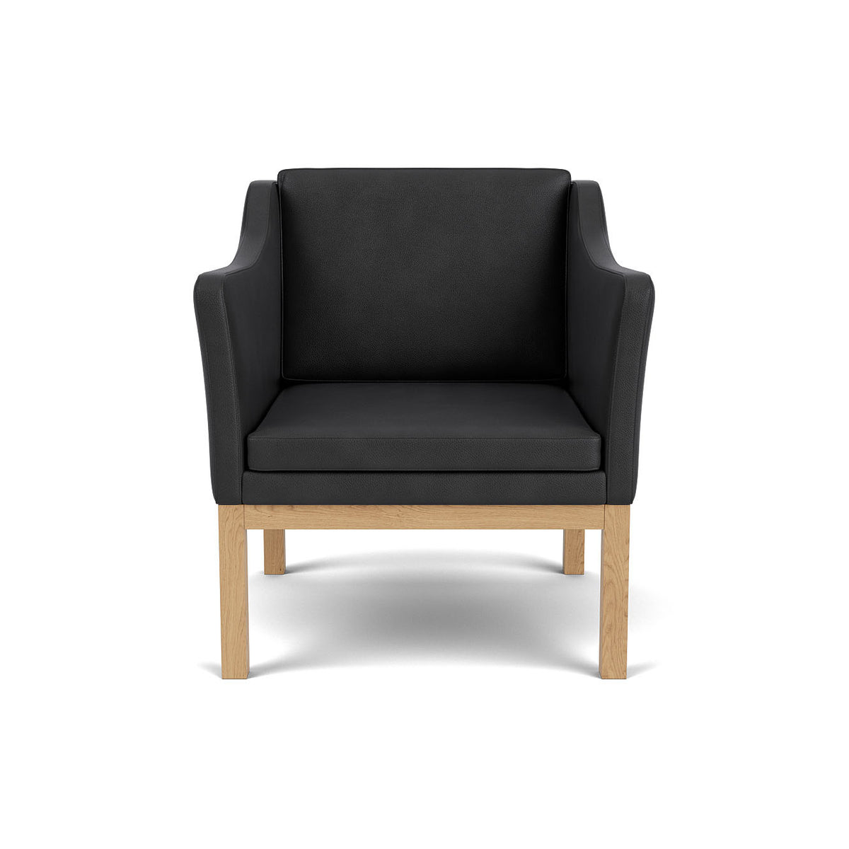 L46 - MK155 - Lænestol - Black læder