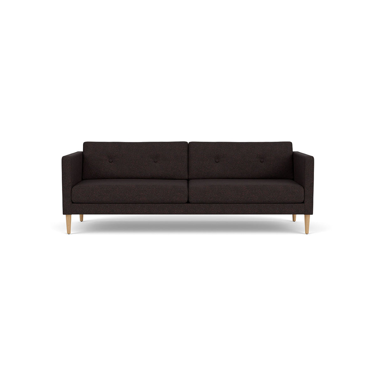 L42 Firhøj - 3 pers. sofa - Eg - Black-Brown