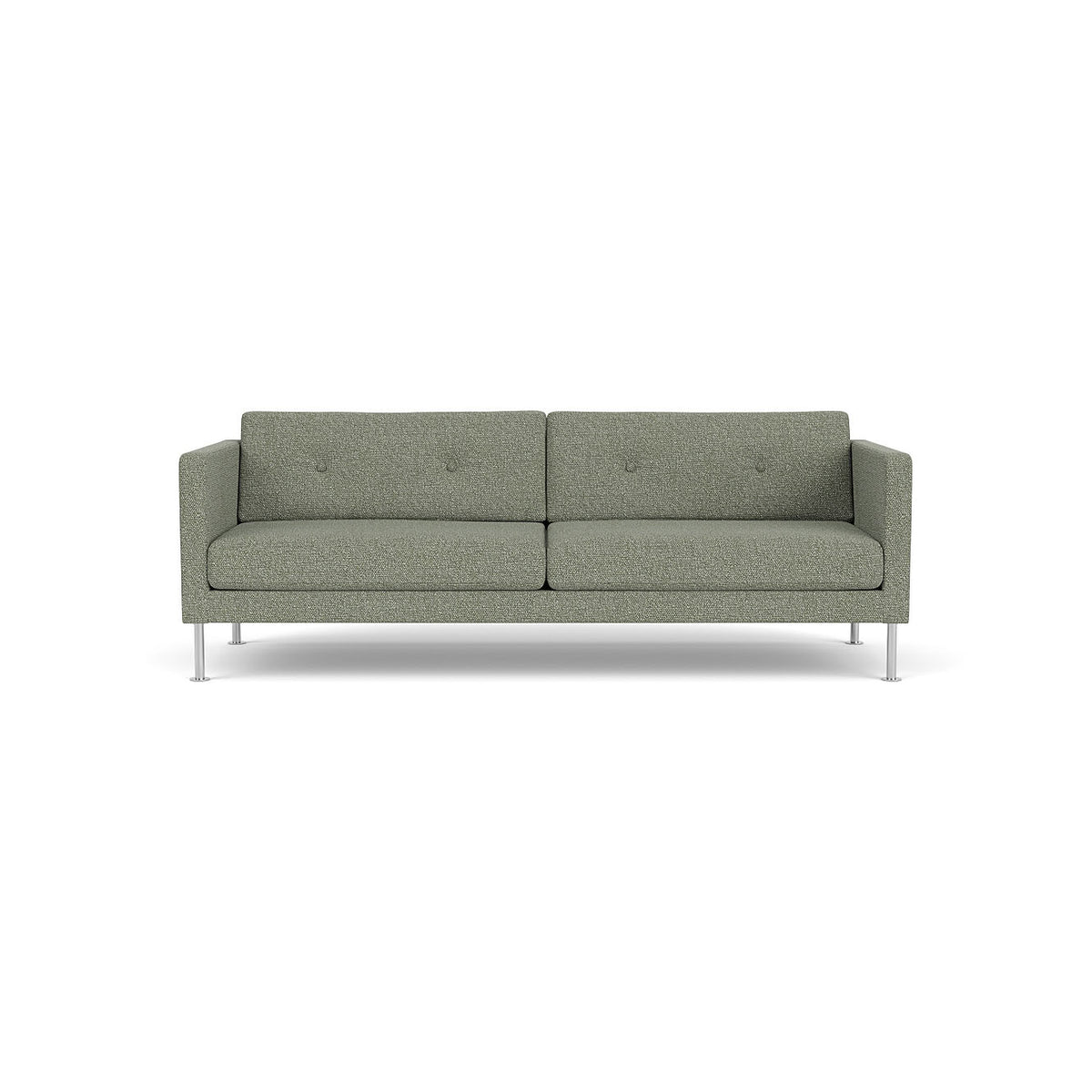 L42 Firhøj - 3 pers. sofa - Stål - Green-Melange