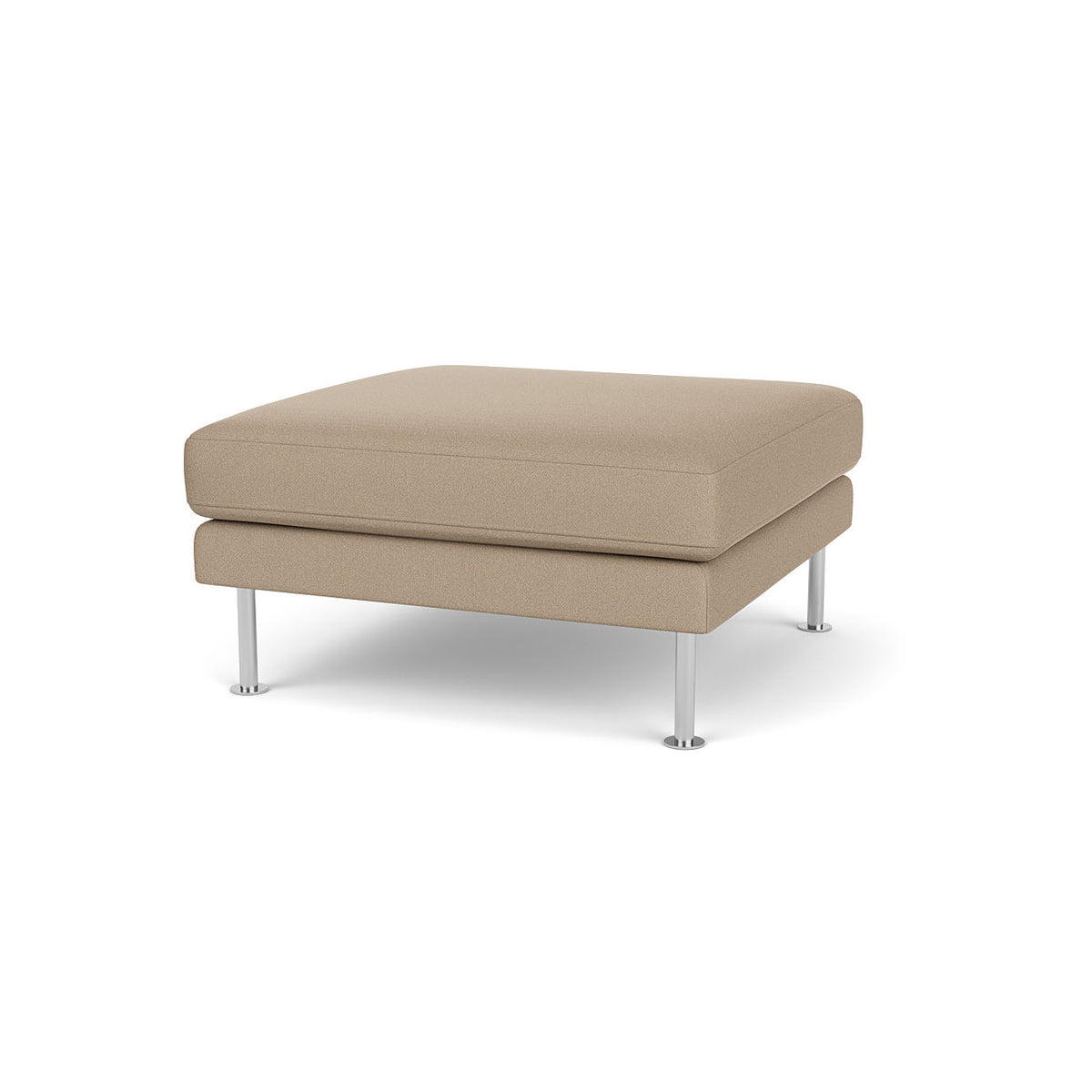 L42 Firhøj - Puf - Stål - Beige (61252)