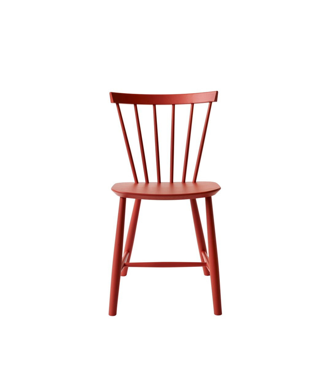 J46 Stol i Bøg Coral Red af Poul M. Volther