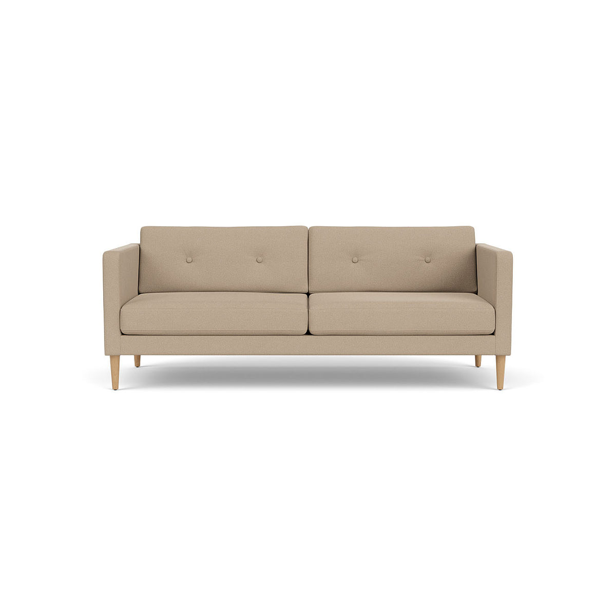 L42 - Firhøj - 2,5 pers. sofa Eg, Natur, Lakeret, Grain, Beige (61252) - MTO af Unit10