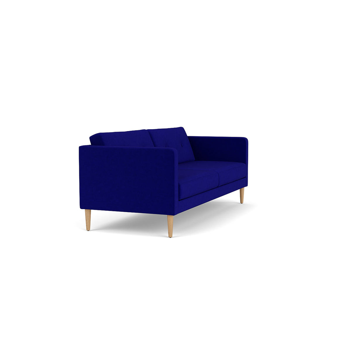 L42 - Firhøj - 2,5 pers. sofa Eg, Natur, Lakeret, Ploegwool, Blue (43) - MTO af Unit10
