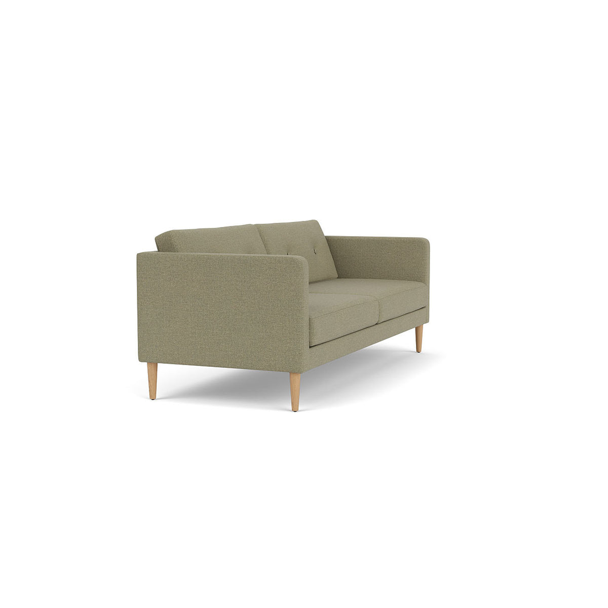 L42 - Firhøj - 2,5 pers. sofa Eg, Natur, Lakeret, Prairie, Green (58) - MTO af Unit10