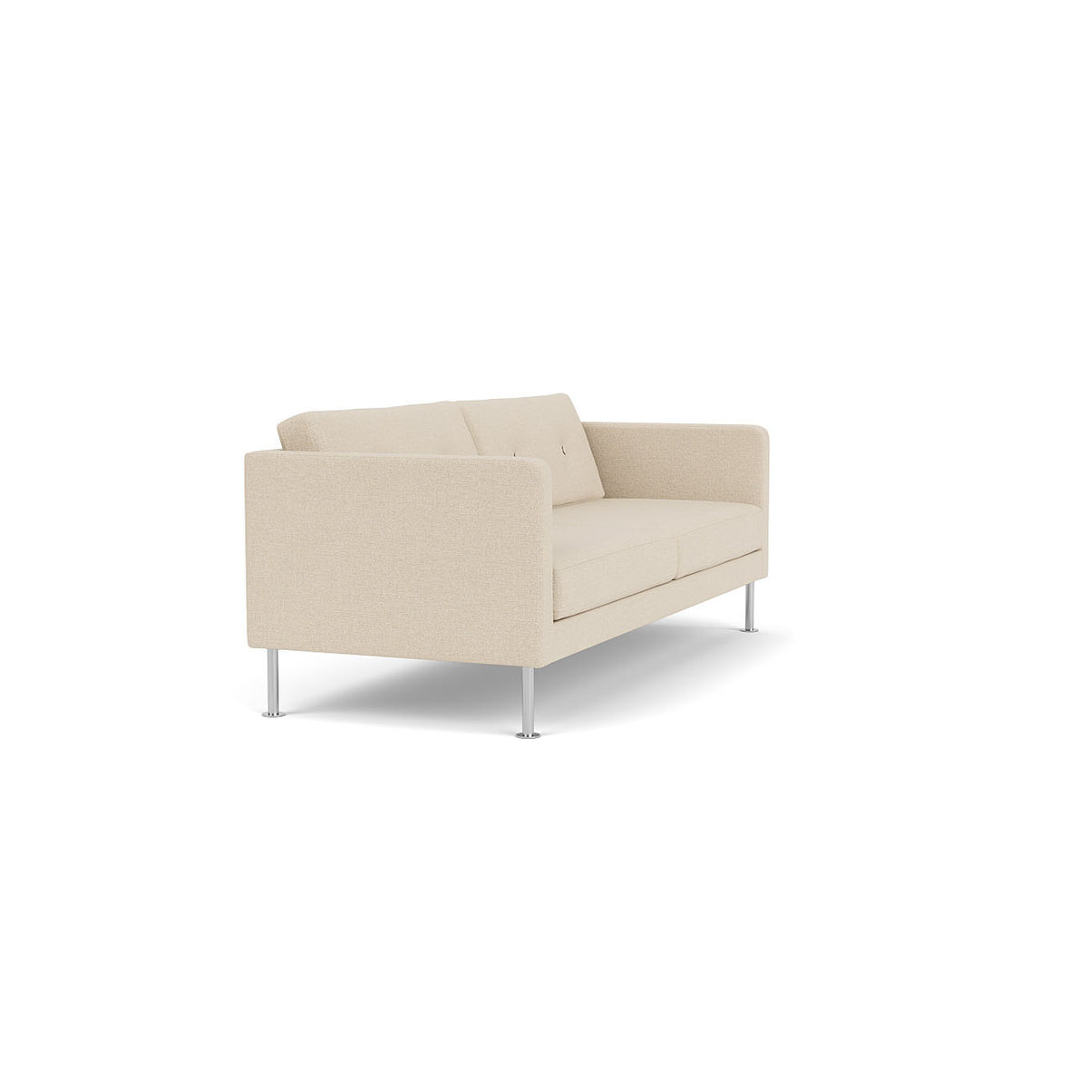 L42 Firhøj 2,5 pers. sofa Stål Metal Børstet Prairie Beige (90) Unit10 MTO