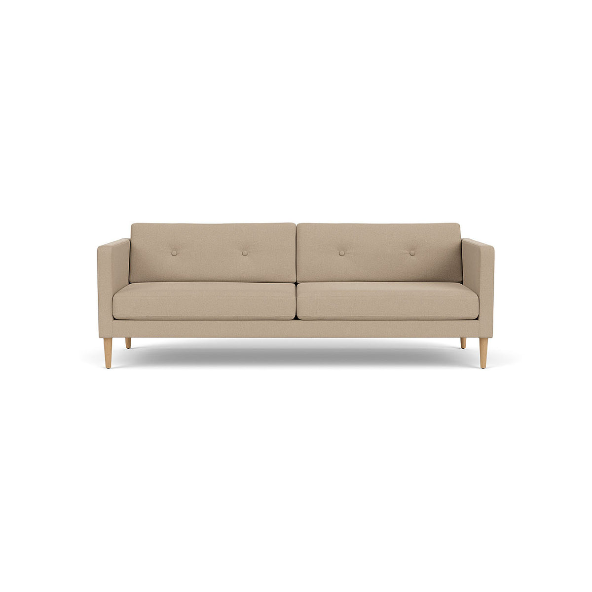L42 Firhøj 3 pers. sofa Eg Natur Lakeret Grain Beige (61252) Unit10 MTO