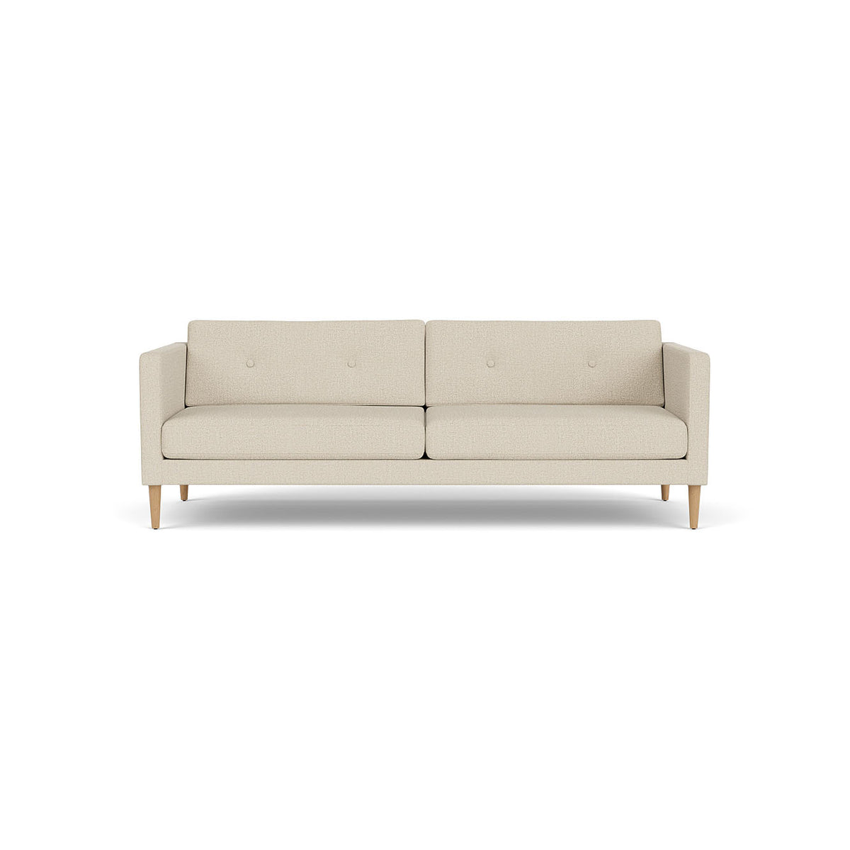 L42 Firhøj 3 pers. sofa Eg Natur Lakeret Monza Beige (00) Unit10 MTO