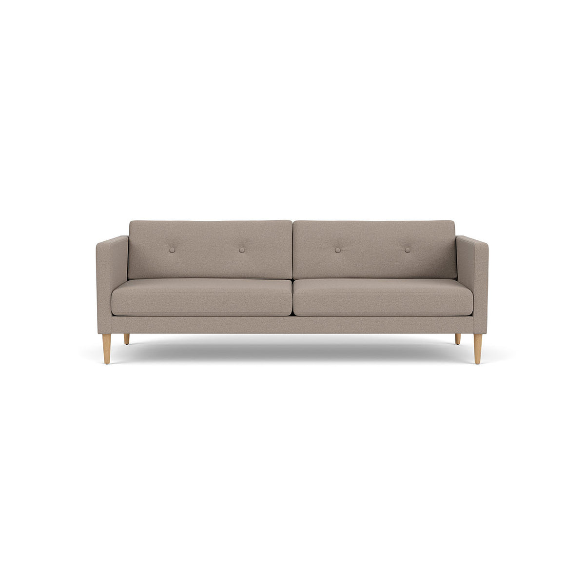 L42 Firhøj 3 pers. sofa Eg Natur Lakeret Olbia Stone (181) Unit10 MTO
