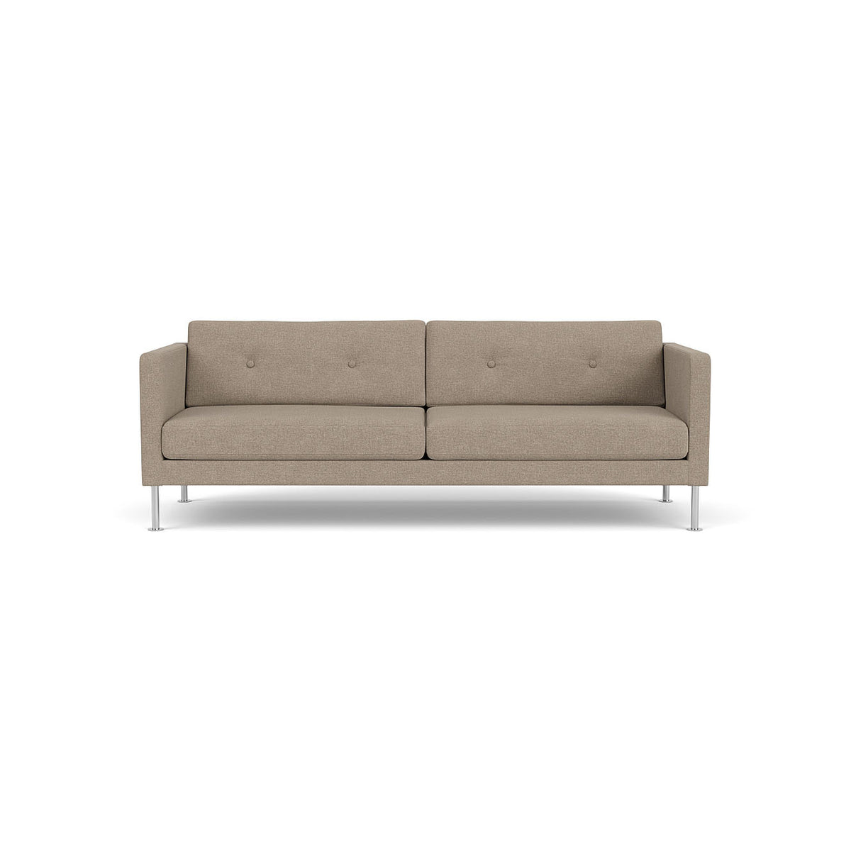 L42 Firhøj 3 pers. sofa Stål Metal Børstet MLF Light Grey (02) Unit10 MTO