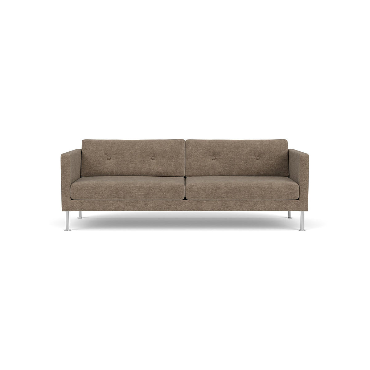 L42 Firhøj 3 pers. sofa Stål Metal Børstet Tangent Taupe (233) Unit10 MTO