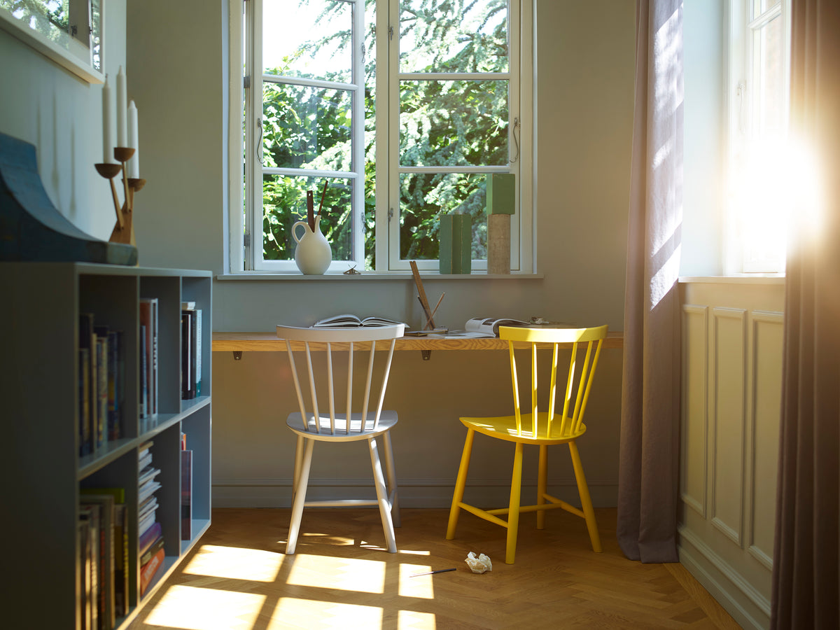 J46 - Chair - Beech - Yellow - Lifestyle 1