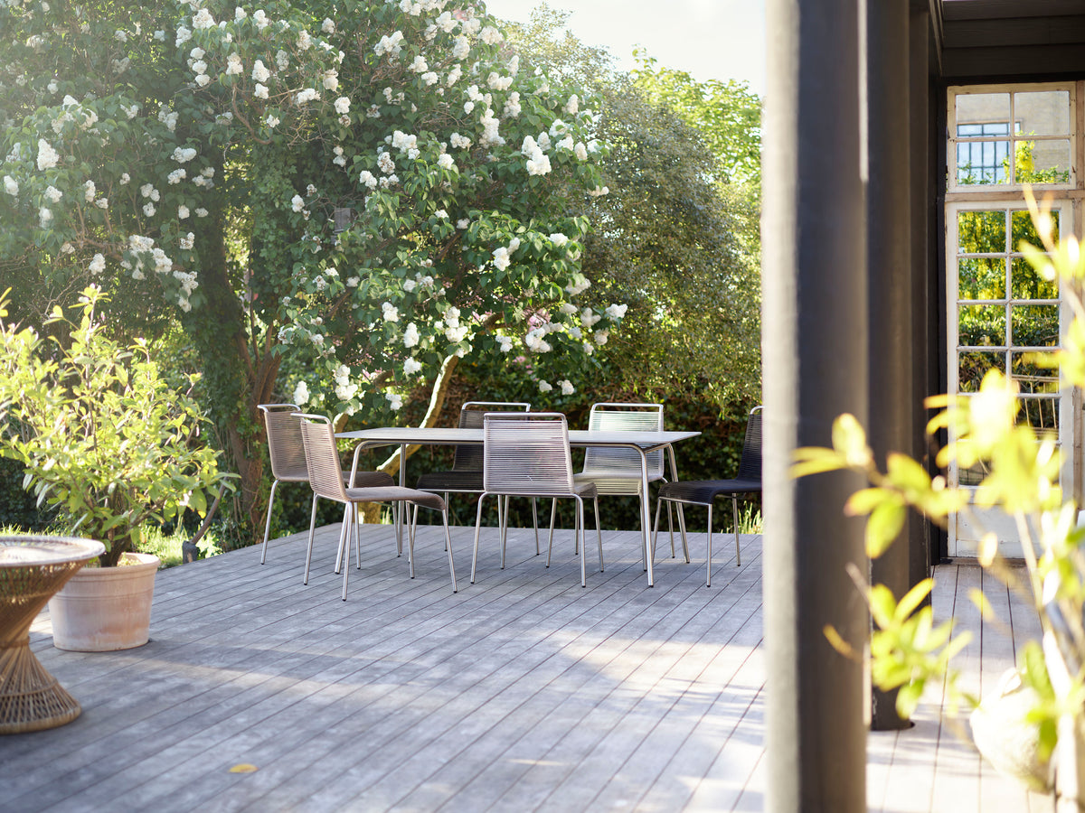 Teglgaard - Large Garden Set - Table 90x200/Grey - Lifestyle 1