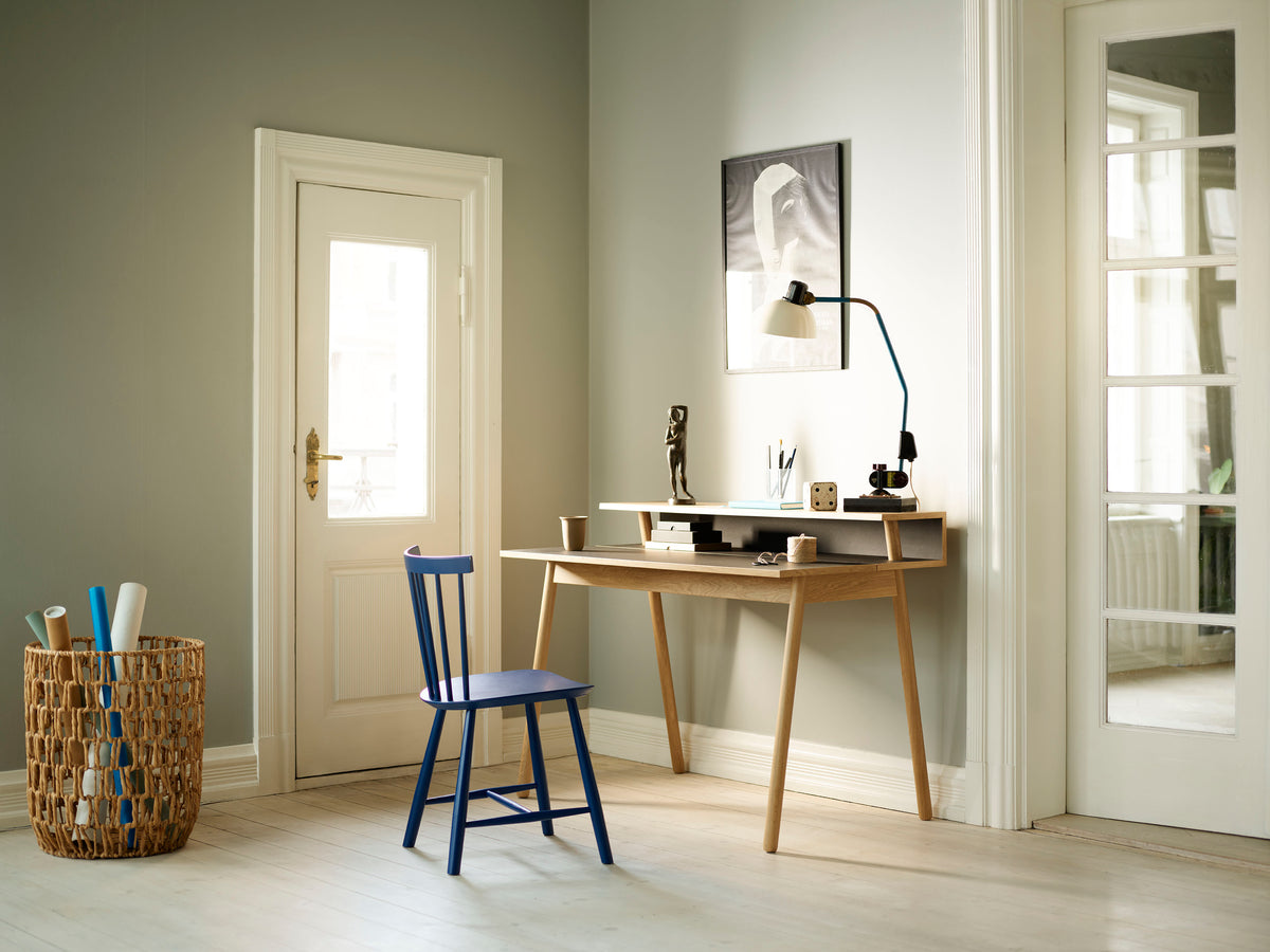 J46 - Chair - Beech - Dark Blue - Lifestyle 1