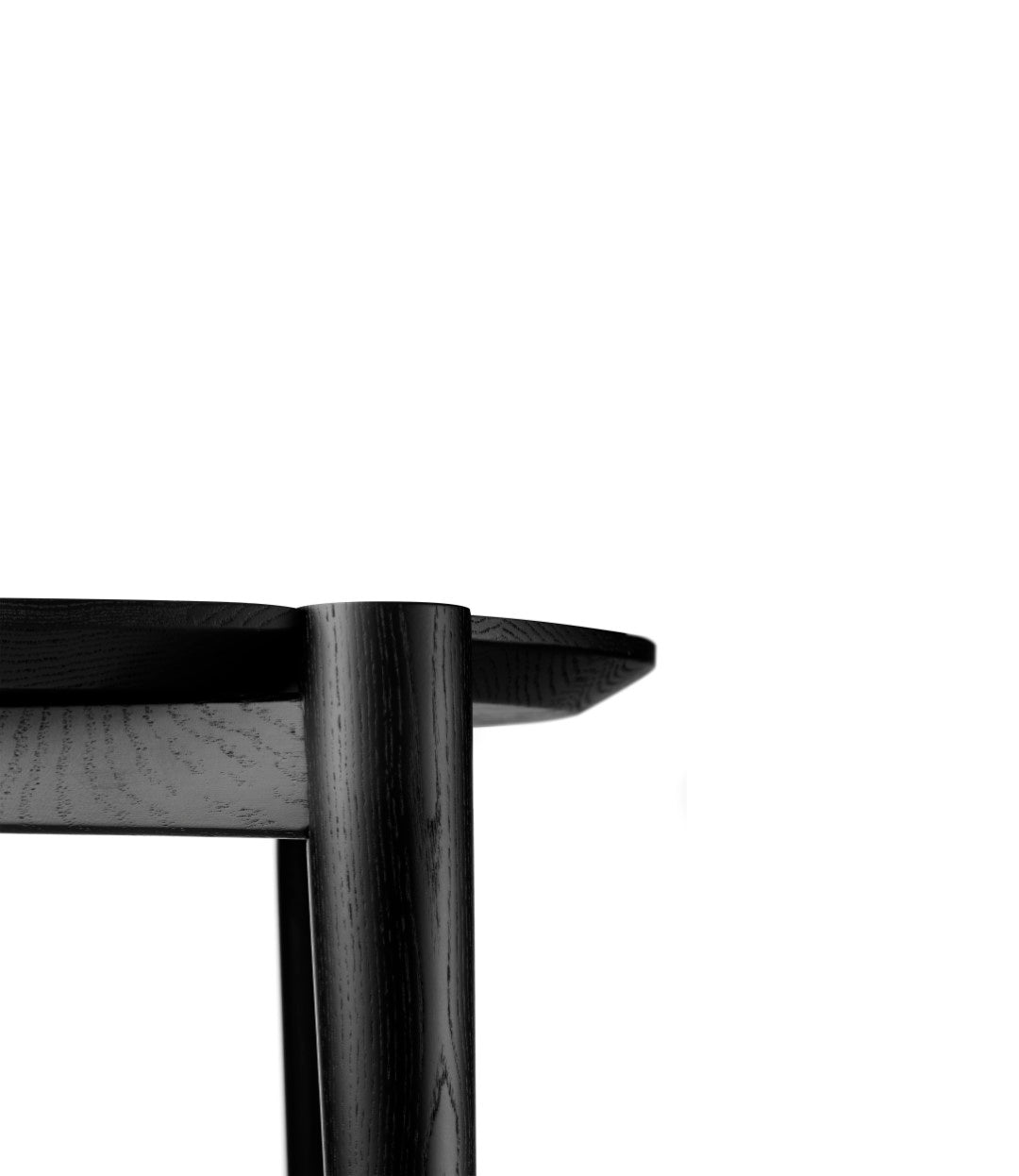 D102 Søs - Sofabord - Eg - Jet Black - Ø55