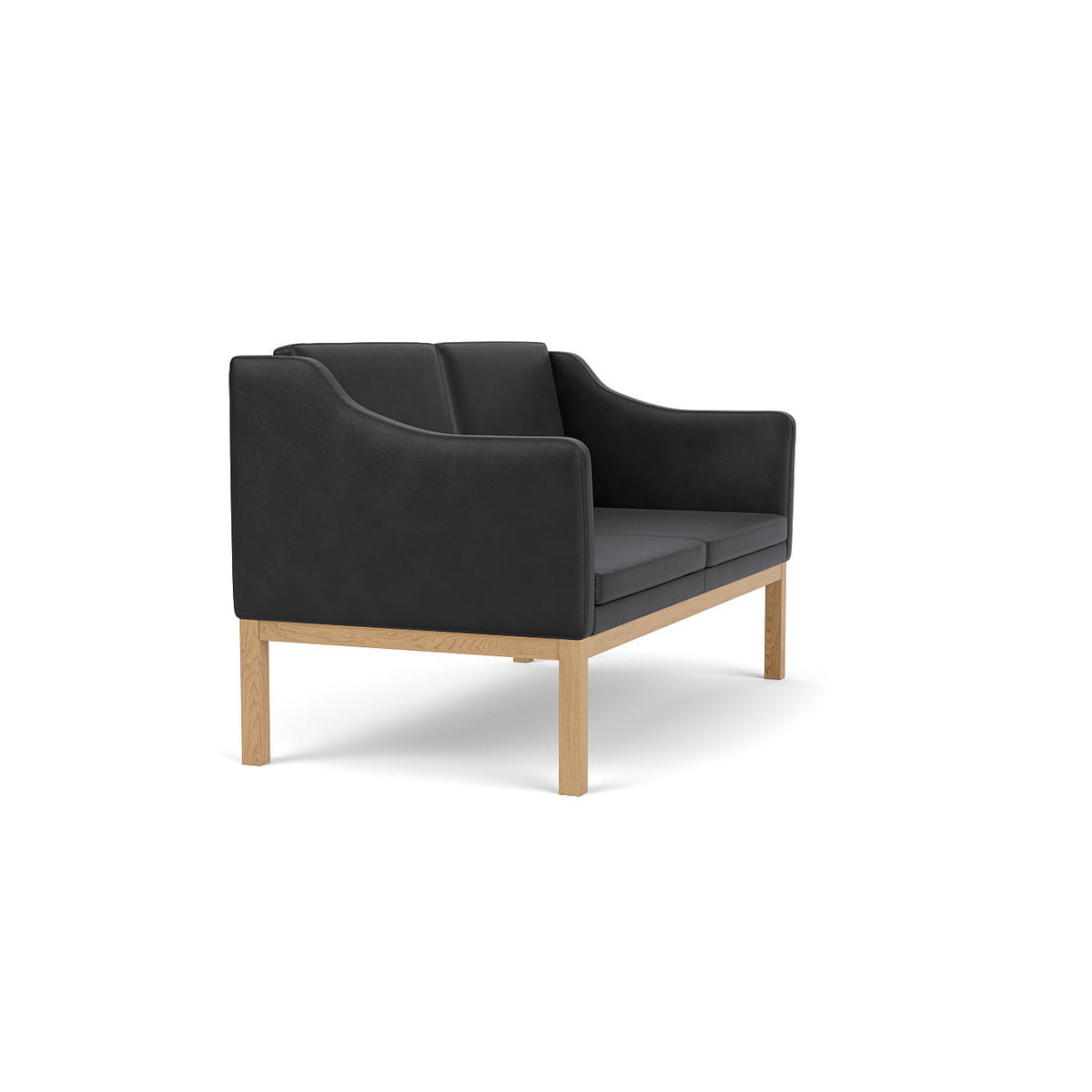 L45 - MK154 - 2 pers. sofa - Black læder