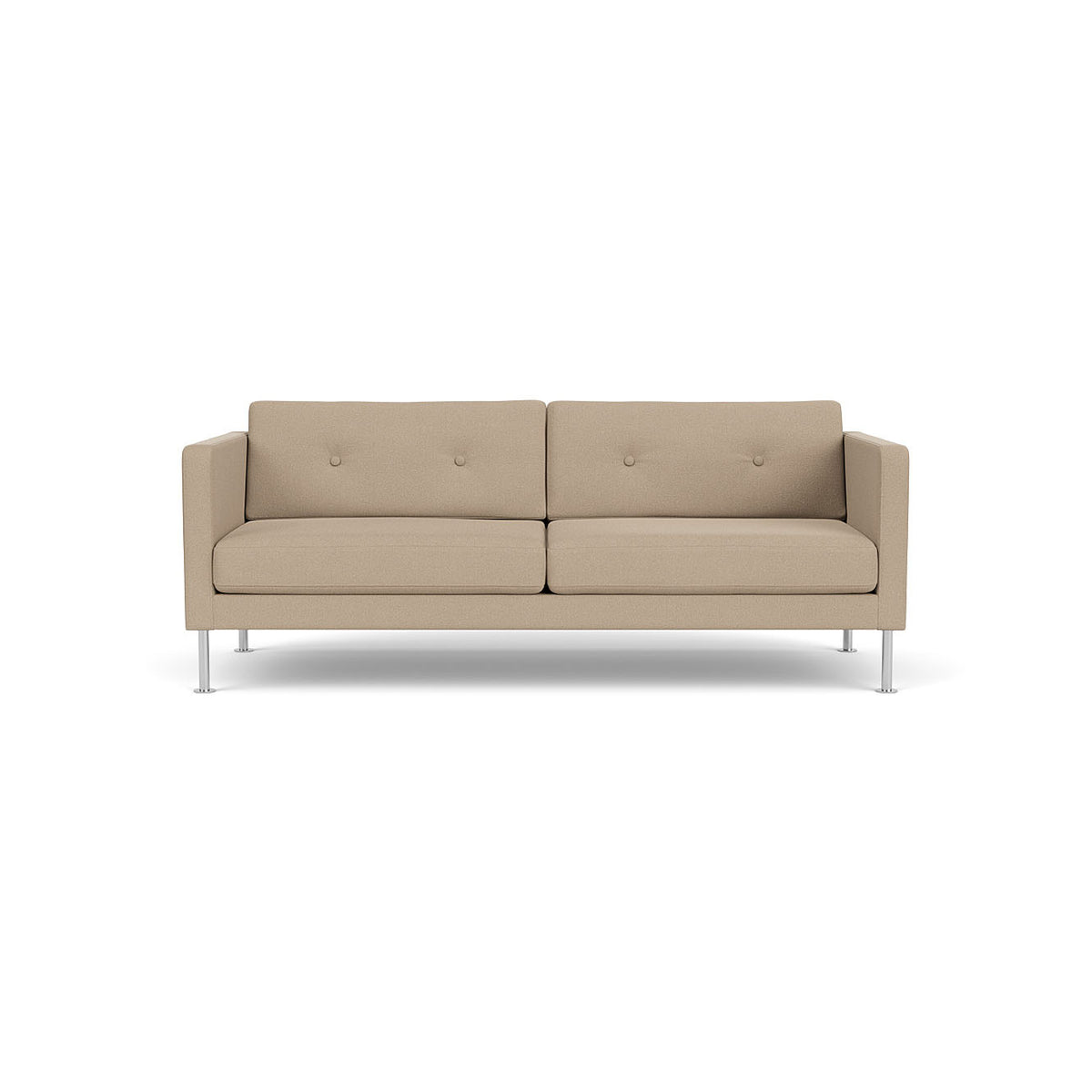 L42 Firhøj - 2,5 pers. sofa - Stål - Beige (61252)