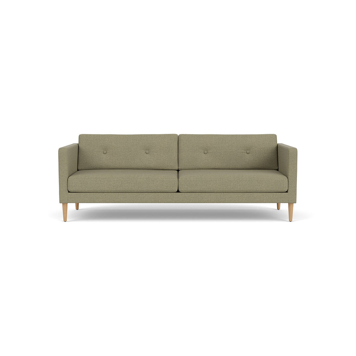 L42 Firhøj - 3 pers. sofa - Eg - Green (58)