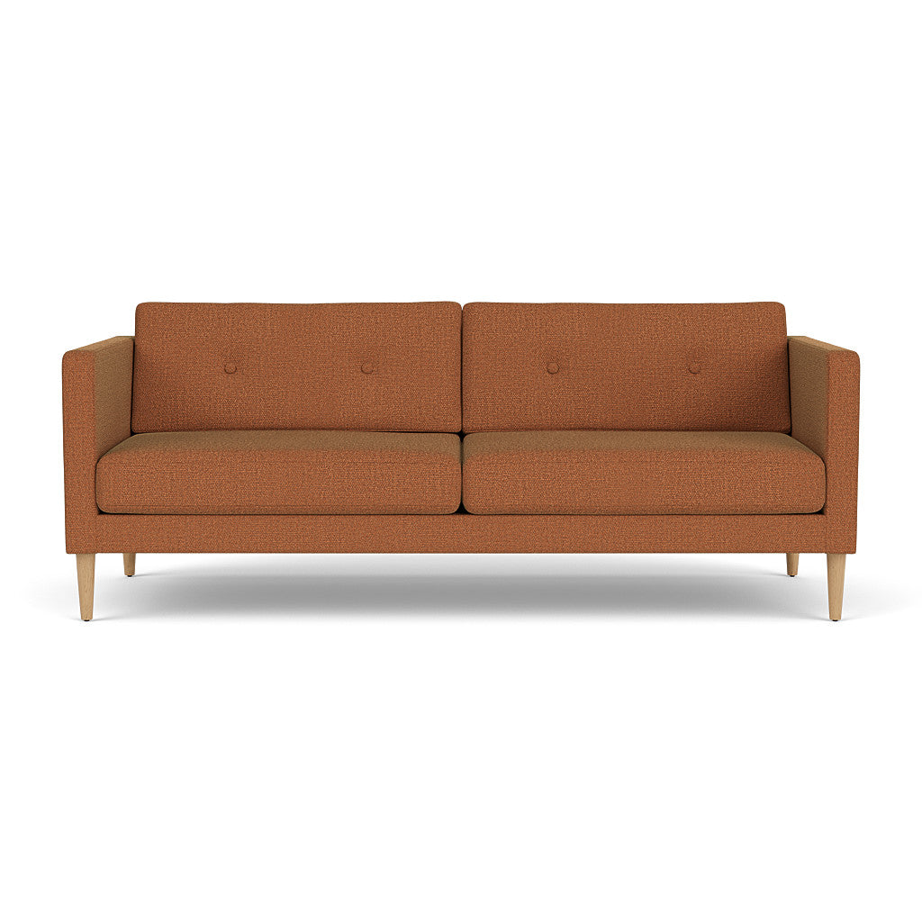 L42 Firhøj - 2,5 pers. sofa - Eg - Brown-Orange