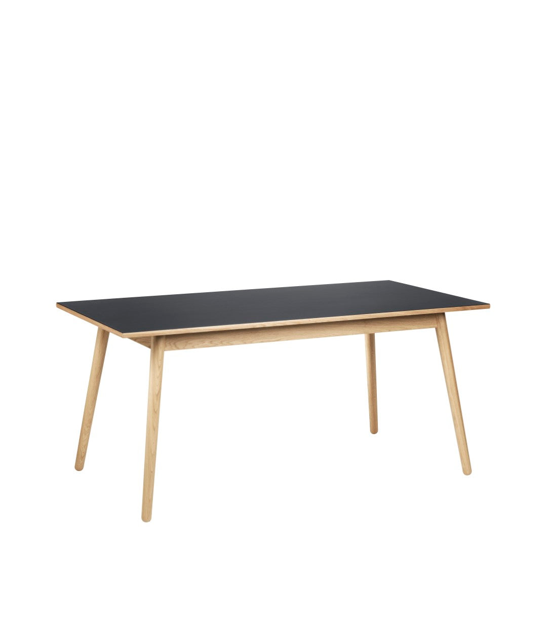 C35B Spisebord i Eg Linoleum Nero af Poul M. Volther