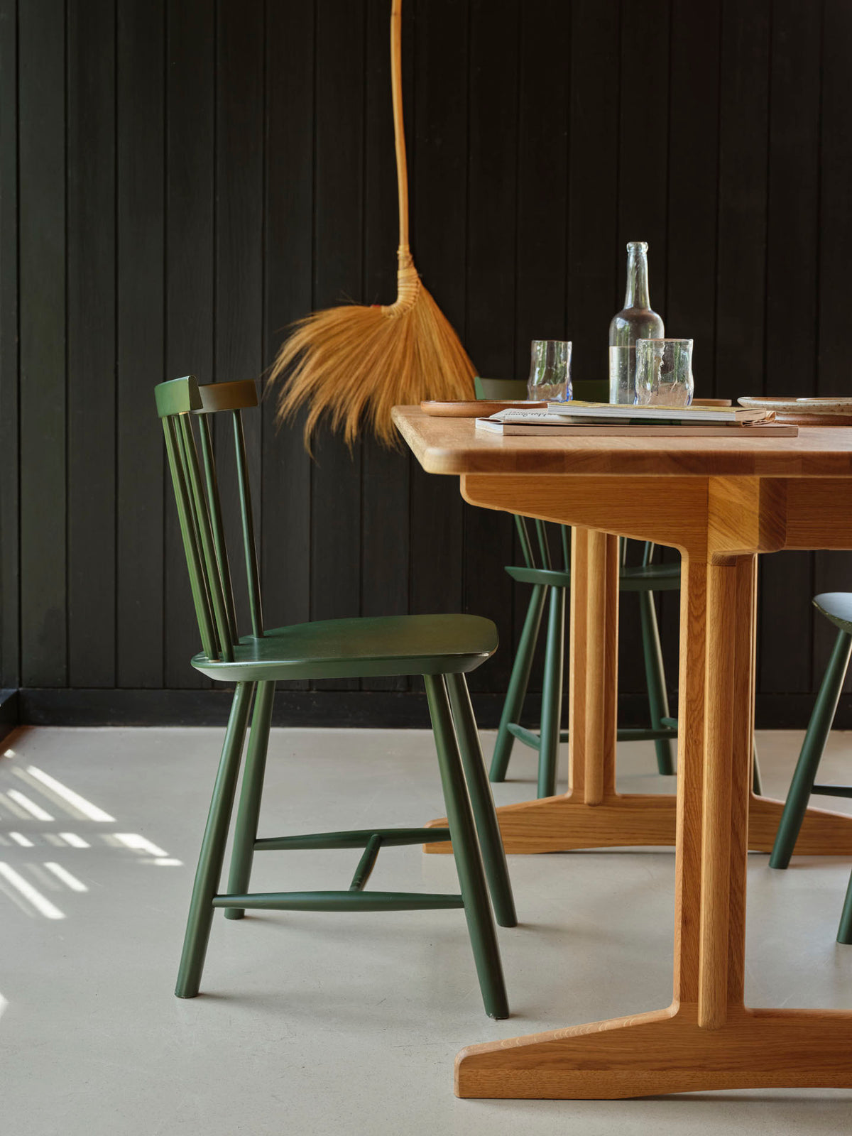J46 - Chair - Beech - Bottle Green - Lifestyle 3