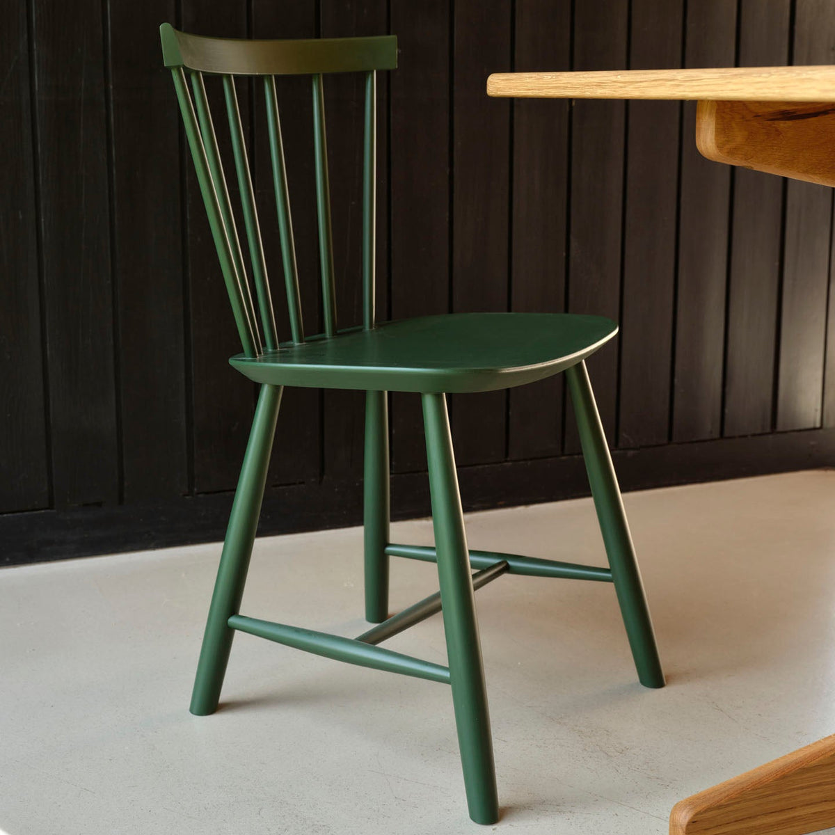 J46 - Chair - 2 pcs - Beech - Bottle Green