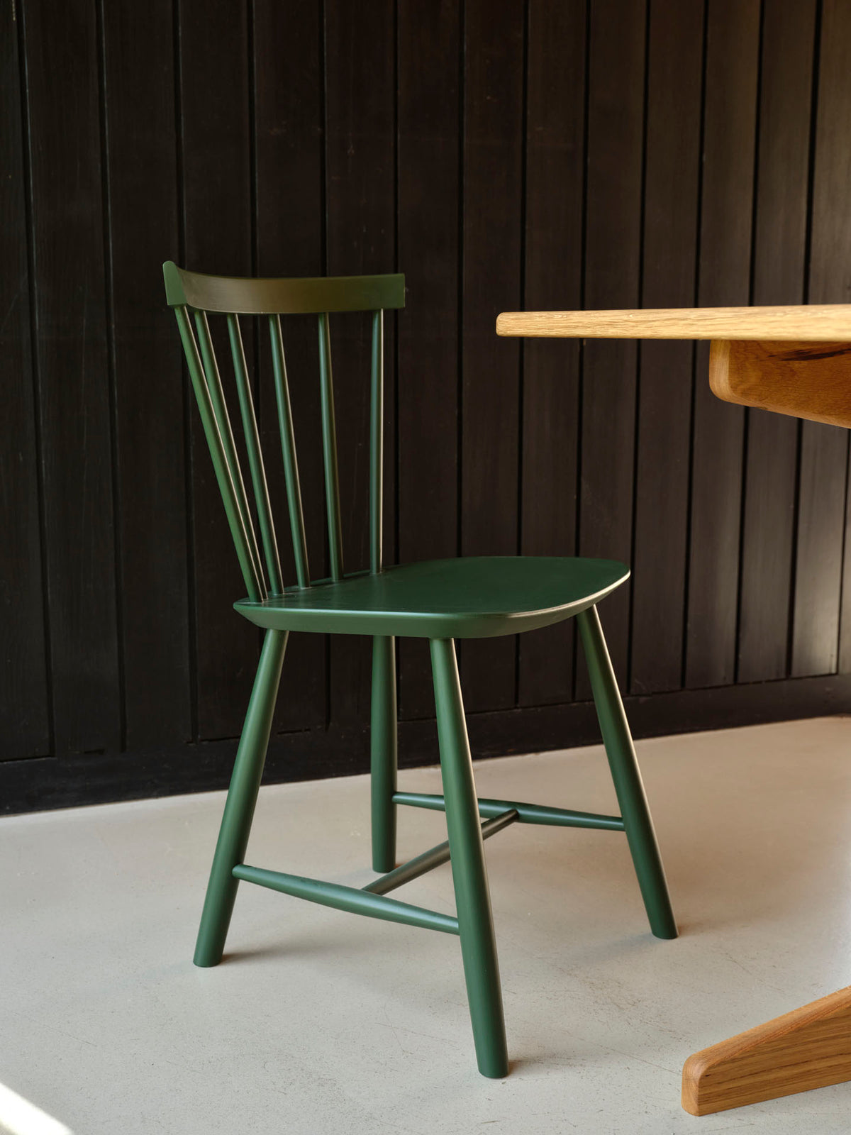 J46 - Chair - Beech - Bottle Green - Lifestyle 2