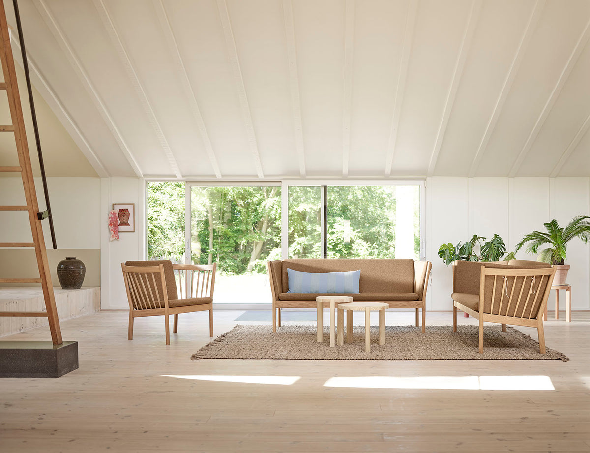 J148 - 2-Seater Sofa - Oak - Brown (15) - Lifestyle 1