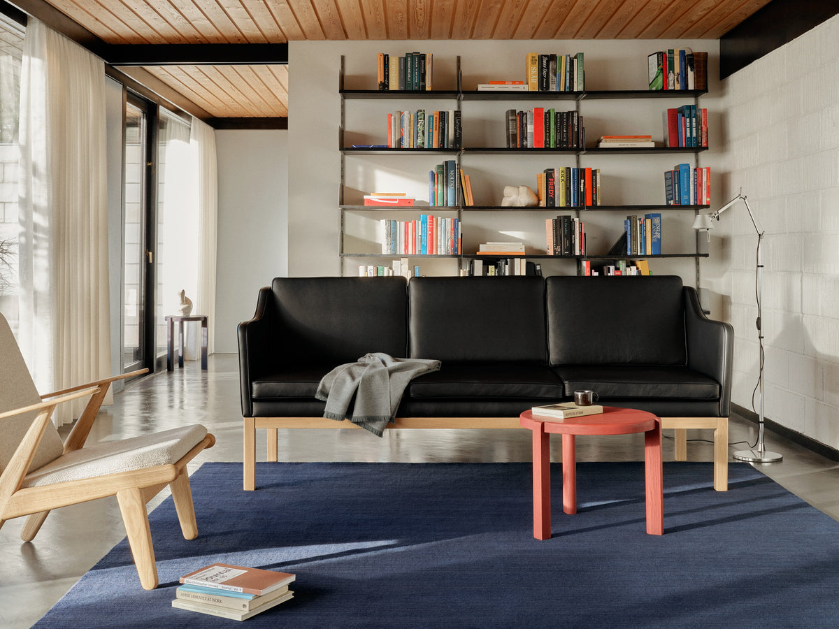 L43 MK46 - 3 pers. sofa - Black læder - Lifestyle 1