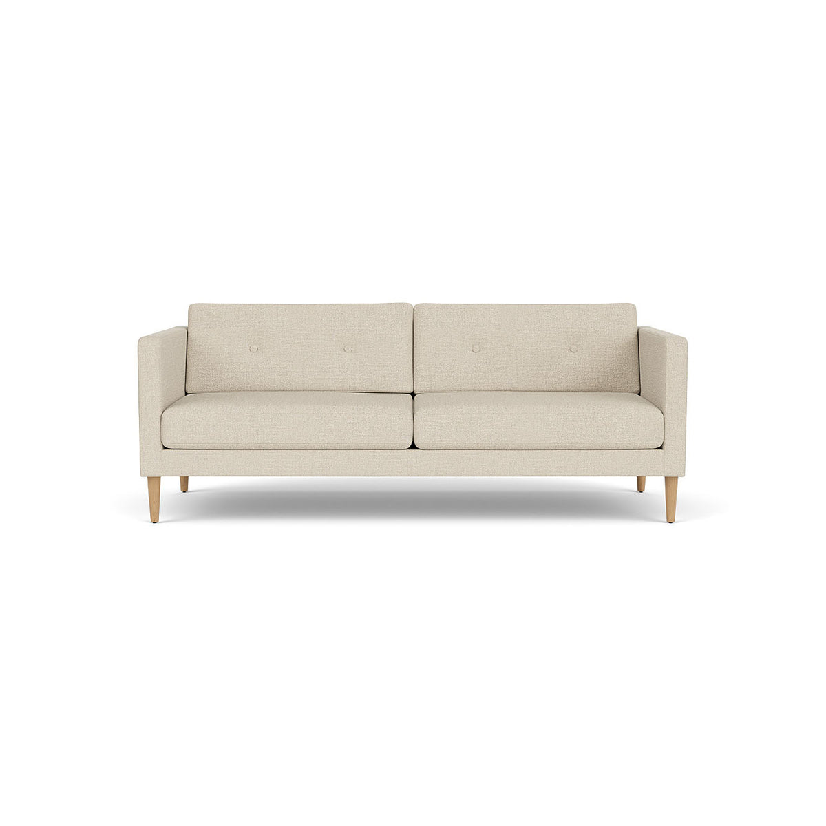 L42 - Firhøj - 2,5 pers. sofa Eg, Natur, Lakeret, Monza, Beige (00) - MTO af Unit10