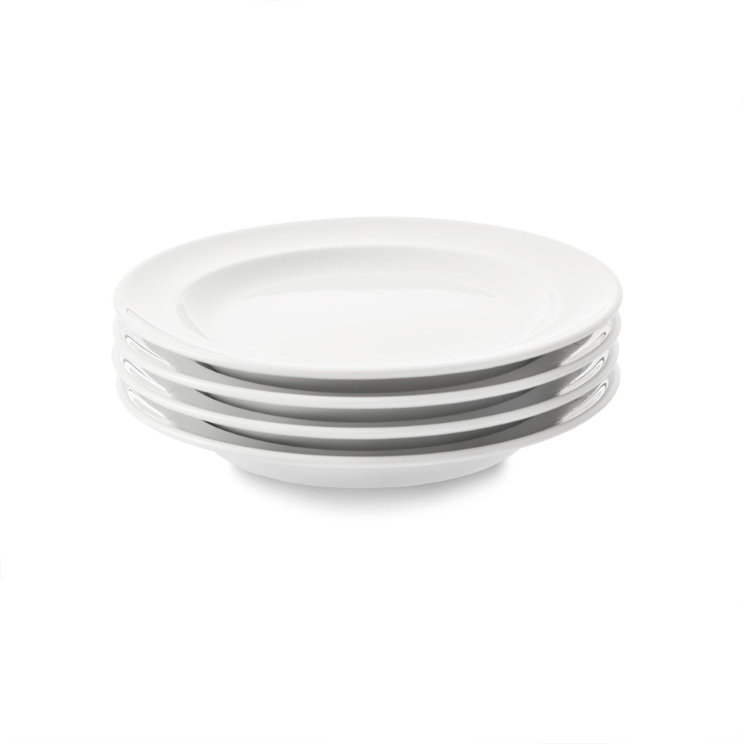 V44 Hvidpot Tallerken i hvidt porcelæn Ø21 cm – 4 stk. af FDB Møbler