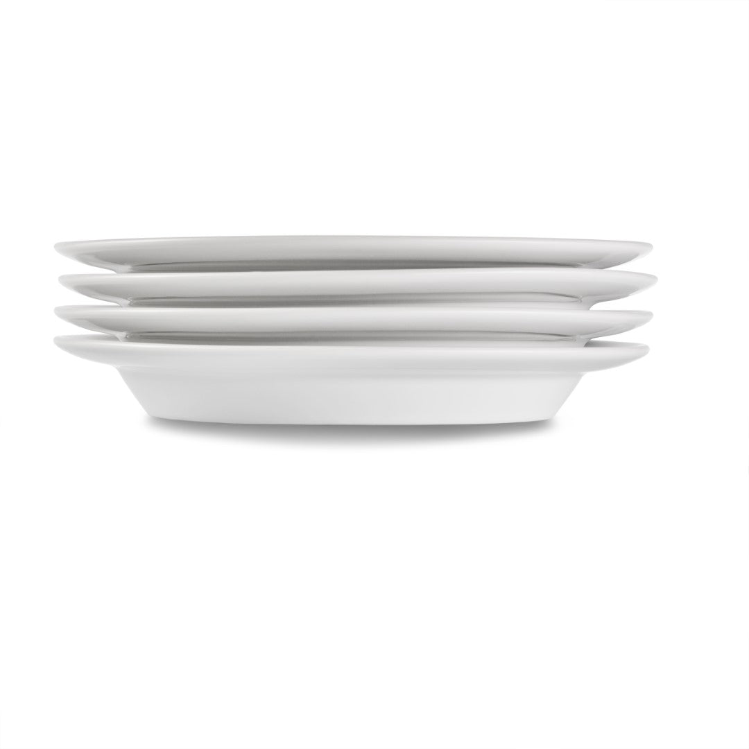 V44 Hvidpot Tallerken i hvidt porcelæn Ø24 cm – 4 stk. af FDB Møbler
